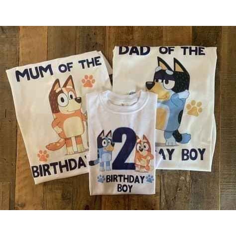 MYSTIQUE.ID-BAJU KAOS FAMILY DOG BIRTHDAYY BOY T-SHIRT LUCU DAN AESTHETIC