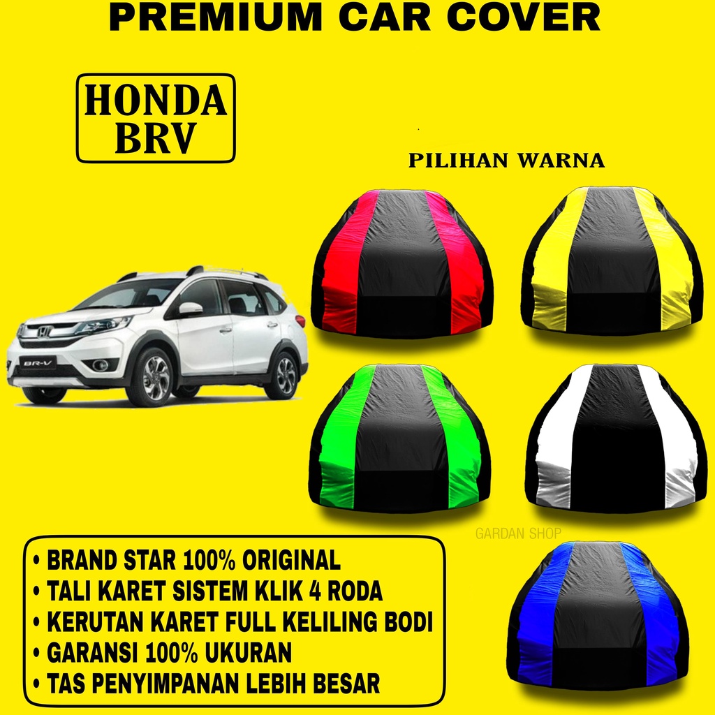 Body Cover HONDA BRV Garis 2 WARNA Penutup Pelindung Bodi Mobil Honda Brv PREMIUM