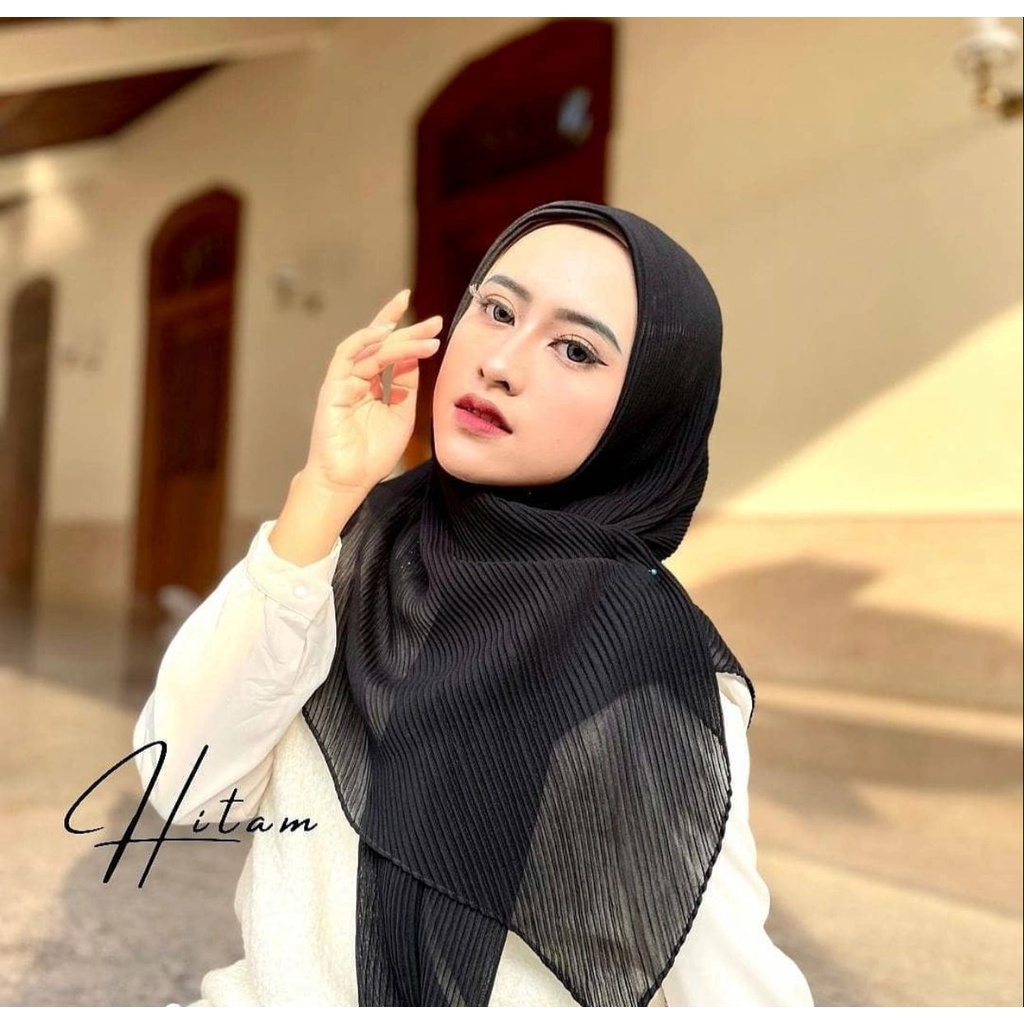 1KG MUAT 12PCS | SEGIEMPAT JILBAB FULL PLISKET BELLA PLISKET HIJAB SELEBGRAM TERKINI