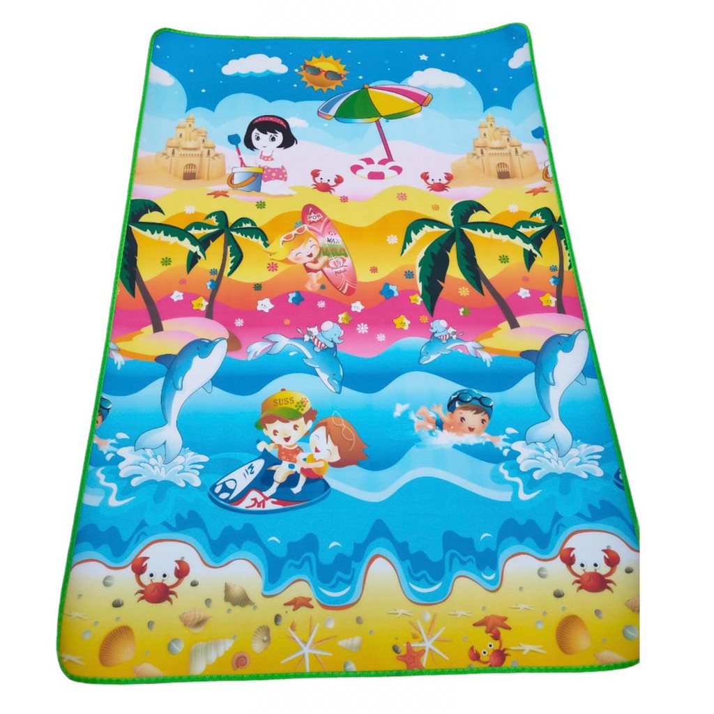 PLAYMAT BABY KARPET BAYI BALITA Alas Lantai Tikar Gulung Anak Anti Air MOTIF KARAKTER