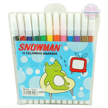 

Spidol Snowman Kecil 12 Warna