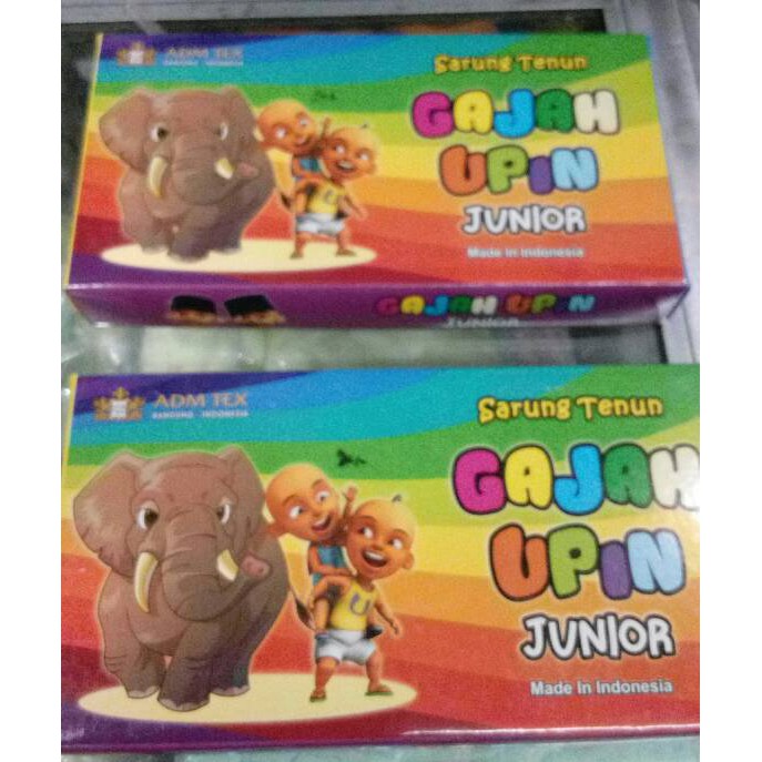 Sarung gajah upin ipin