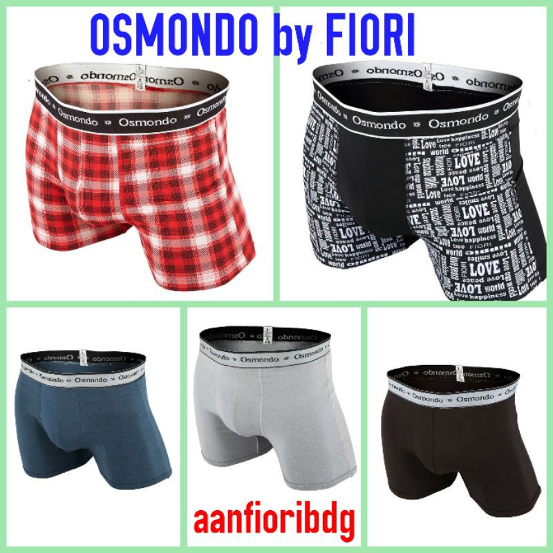 PROMO - Boxer OSMONDO PASCHAL Red | Boxer Pria Dewasa Germanium | Boxer Pria Dewasa