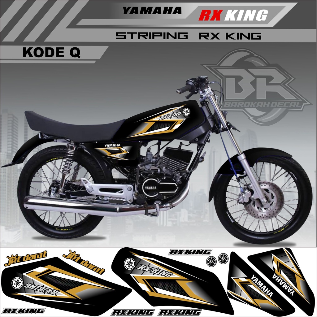 Sticker Rx King Variasi Stiker Lis Striping Rx King Kode Q