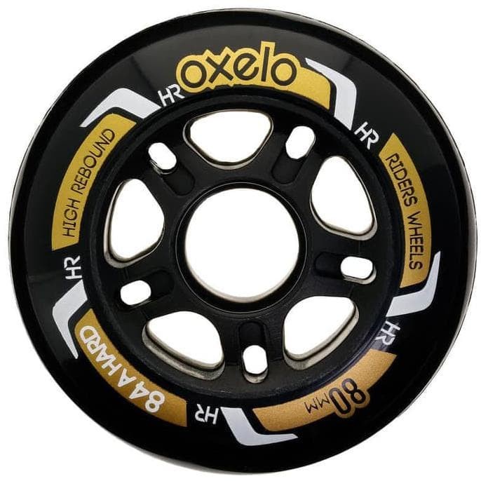 Roda 4 Pak Roda 84A 80Mm Sepatu Roda Fitness Fit - Hitam Ori