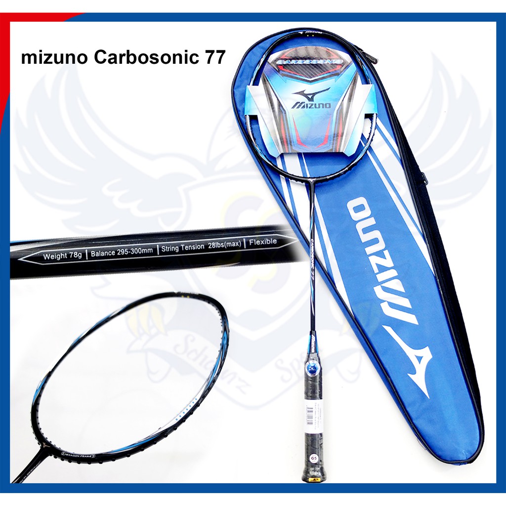 RAKET BADMINTON MIZUNO CARBOSONIC 77 ORIGINAL JAPAN