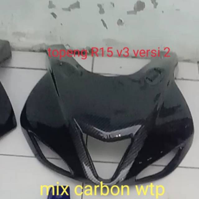 Topeng r15 v3 versi 2mix carbon wtp