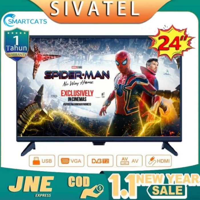 Sivatel Tv Led 24 Inch Hd Ready Digital Tv Televisi Dvb-T2 Murah Guaranteed