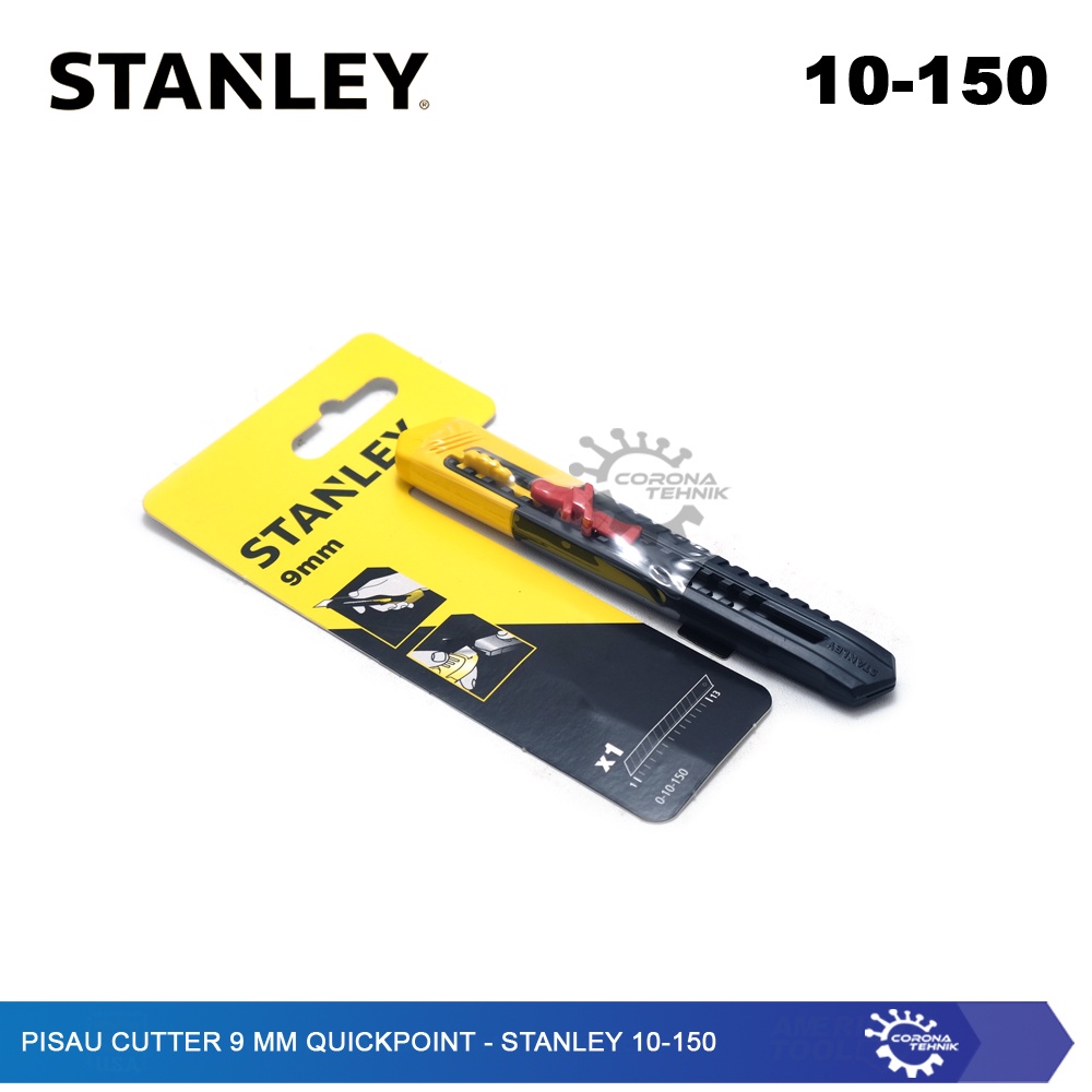 Stanley 10-150 - Pisau Cutter 9 mm QuickPoint