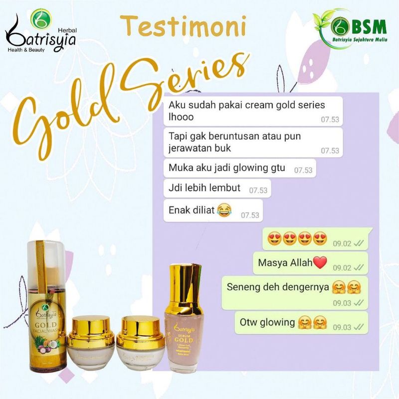 GOLD SERIES BATRISYIA/ GOLD SERIES OLLA RAMLAN/ BATRISYIA GOLD SERIES/ CREAM GOLD BATRISYIA