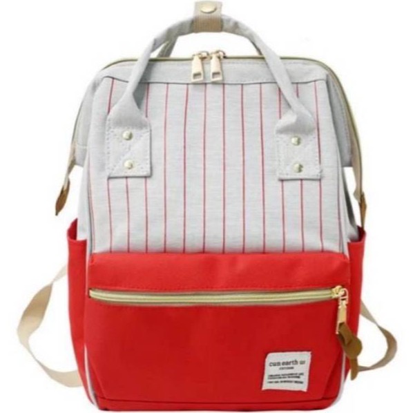 Promo 2024 Ransel Anello Backpack Tas Ransel Wanita Motif Salur Kombinasi Warna