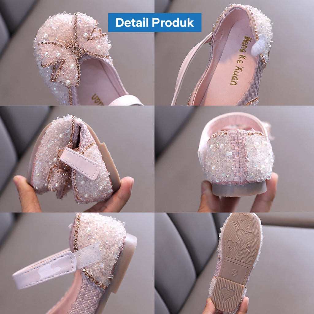 LAPAGO - Sandal Sepatu Anak Perempuan Pesta Import Elegan Size 21 - 36 Type MCL