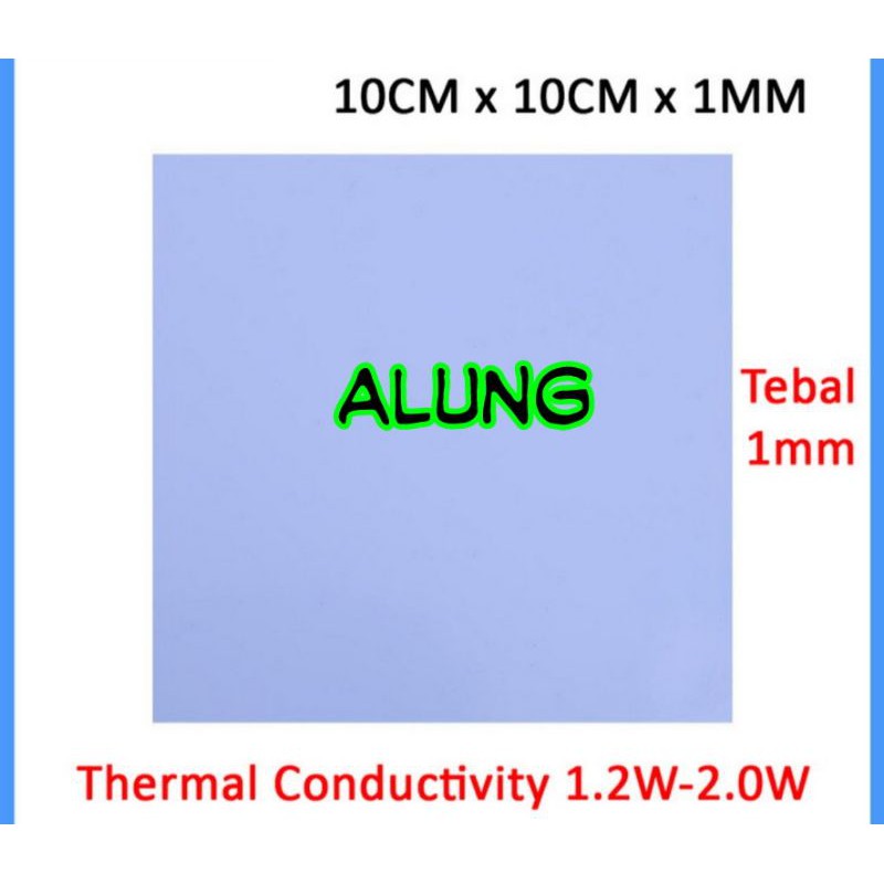 thermal Pad GPU CPU Heatsink cooling conductive 100x100x1mm