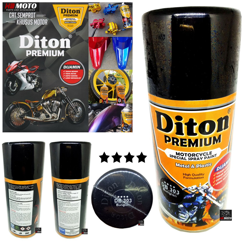 303 Cat Semprot Diton Premium **** DB 303 Bunglon(Biru)  ISI 300CC/Cat Semprot Motor/Cat Pilok Diton