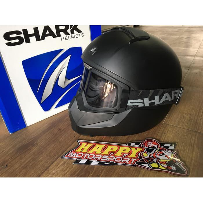 HELM FULL FACE SHARK VANCORE ORIGINAL FRANCE BLACK MATT SIZE M L XL