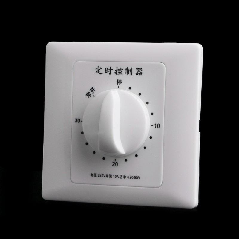 CRE  AC 220V Timer Switch Control Pump Mechanical Countdown Control Interruptor 30/60/120 Minutes