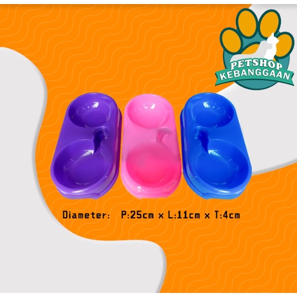 Tempat Makan Kucing Double Combo - Tempat Makan Double Combo