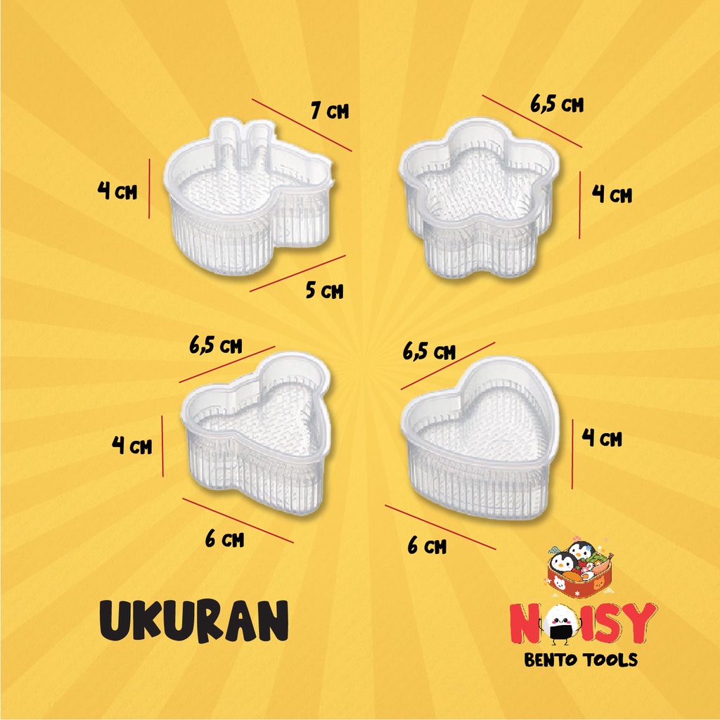 RICE MOLD | CETAKAN NASI BENTO ONIGIRI FOOD GRADE