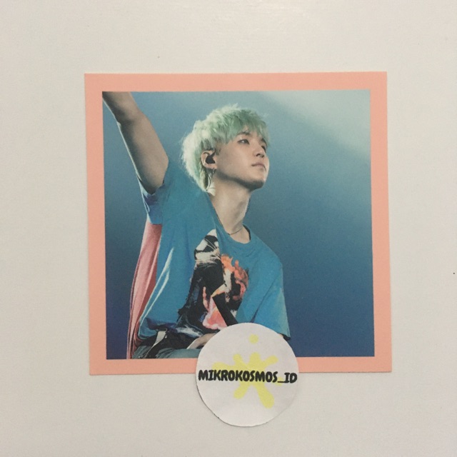 [Ready Stock] Official BTS PC / Photocard Suga HYYH on Stage 2015 Prologue DVD