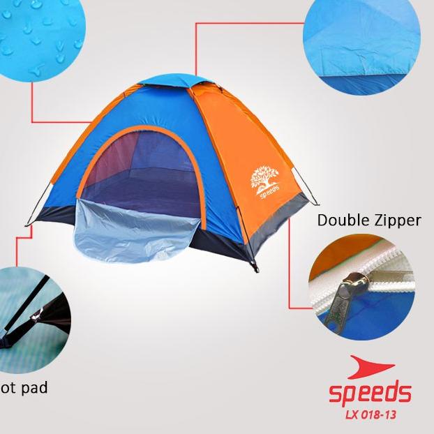 Tenda Camping Speeds 2mx1.5mx1.1m Luas 3 Orang Tenda Gunung Camo Model Dome 018-13