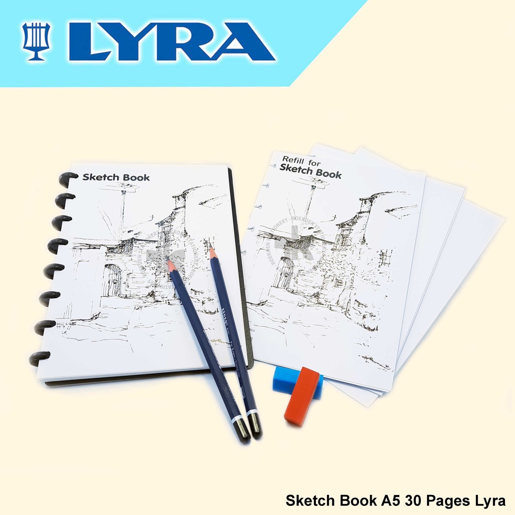 

Lyra Sketch Book A5 150gsm 30 Sheets (Refillable) 9210250