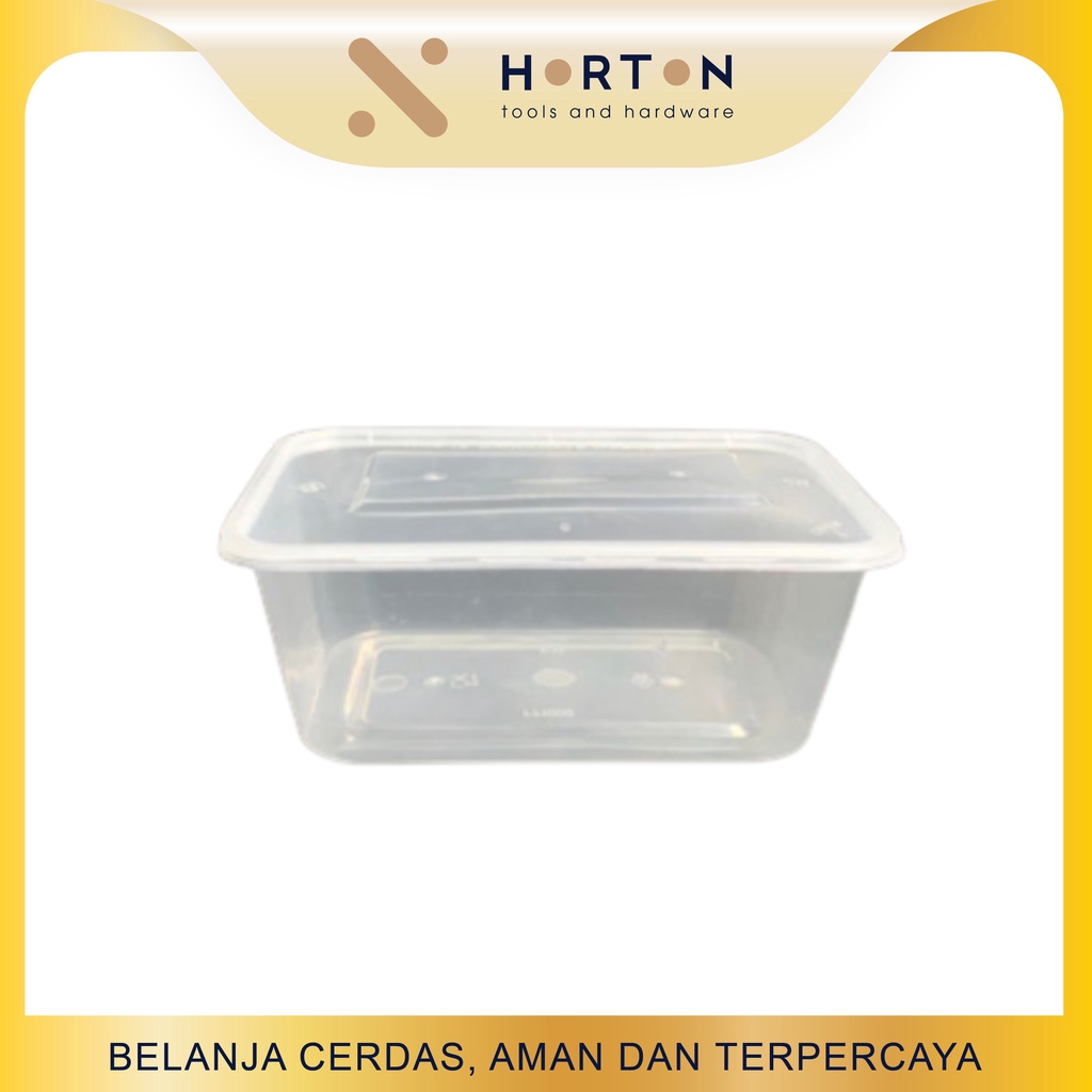 Kotak Makan Plastik / Thinwall / Food Container Segiempat Kotak 1000ml
