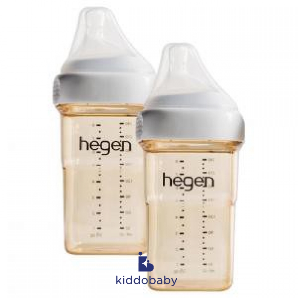 Hegen PCTO Feeding Bottle + Med Flow Teats (2x240ml) | Botol susu