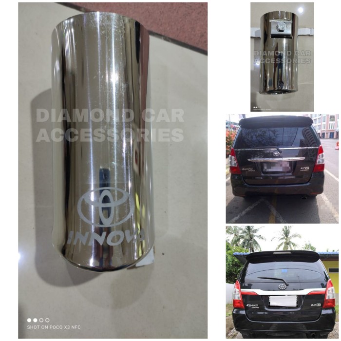 muffler buntut ujung knalpot innova 2012-2015