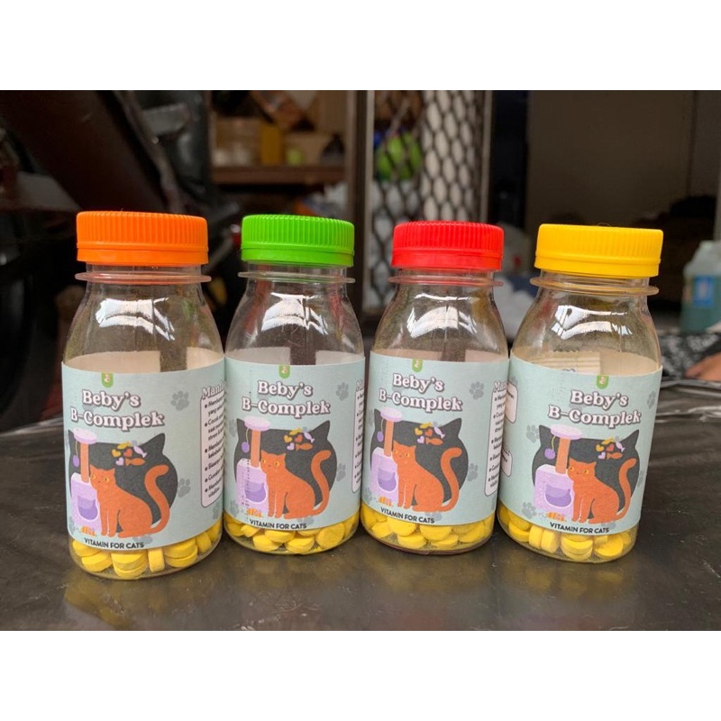 Vitamin Kucing BeComplek 100 Tablet Raid All Vitamin B Kompleks