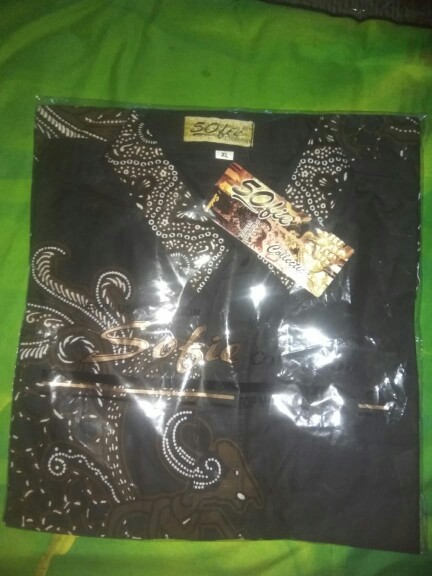 Kemeja Batik Hem Batik Modern~batik Wayang Hitam Manis