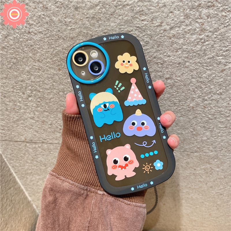 Soft Case TPU Motif Kartun Monster Untuk Samsung A51 A50s A53 5G A20s A03s A02s A30s A52s A32 A12 A03 A50 A13 A52 A31 A33 A22 M22