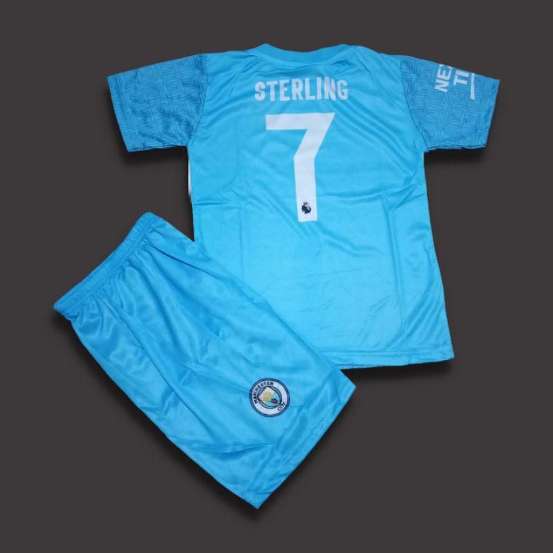 baju bola anak manc Citi printing size 5-12 thn