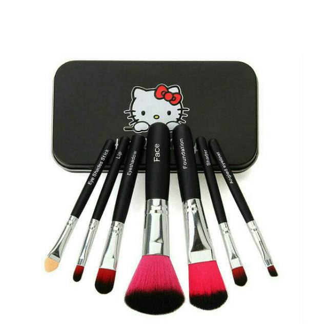 (BLACK PINK) BRUSH KUAS HELLO KITTY KALENG ISI 7