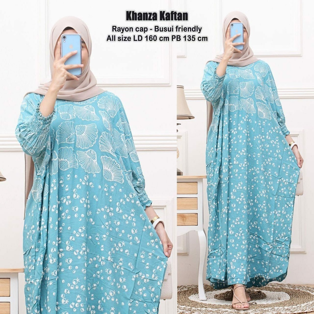 DASTER KAFTAN JUMBO LD 160 CM DASTER ARAB KELELAWAR LENGAN PANJANG PB 138 TIEDYE CAP BUSUI-4 kaftan cap