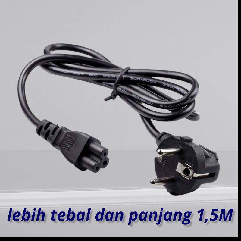 Kabel Power Laptop 1.5 Meter Kabel Notebook Kabel Adaptor Laptop Kabel Laptop 3pin