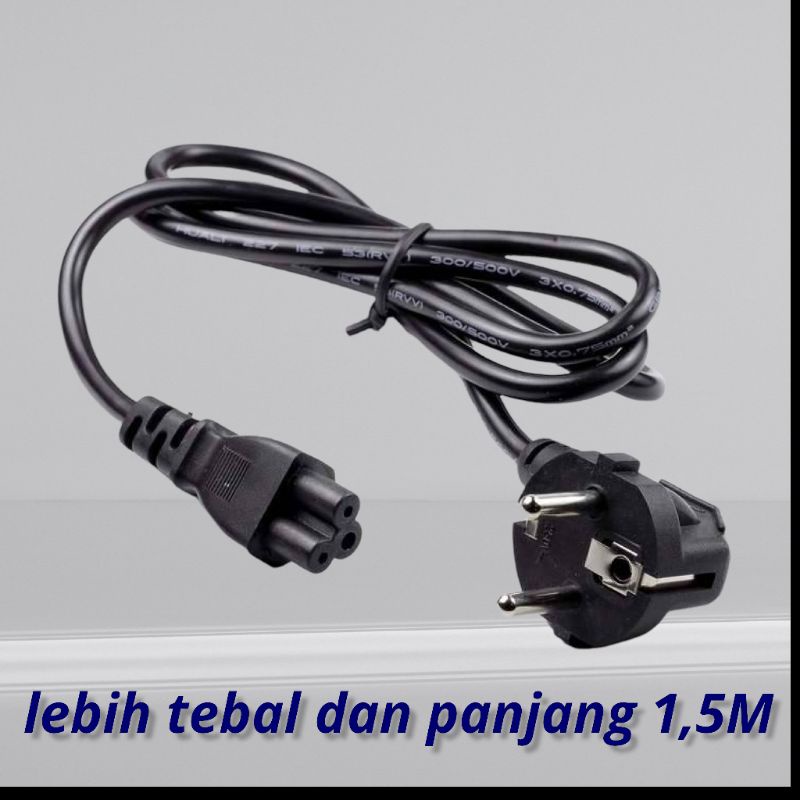 Kabel Power Laptop 1.5 Meter Kabel Notebook Kabel Adaptor Laptop Kabel Laptop 3pin