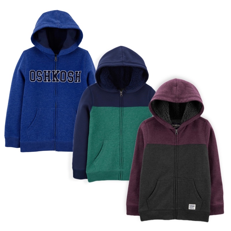 Jaket Hoodie anak Laki-laki 1-14 Tahun OSHKOSH