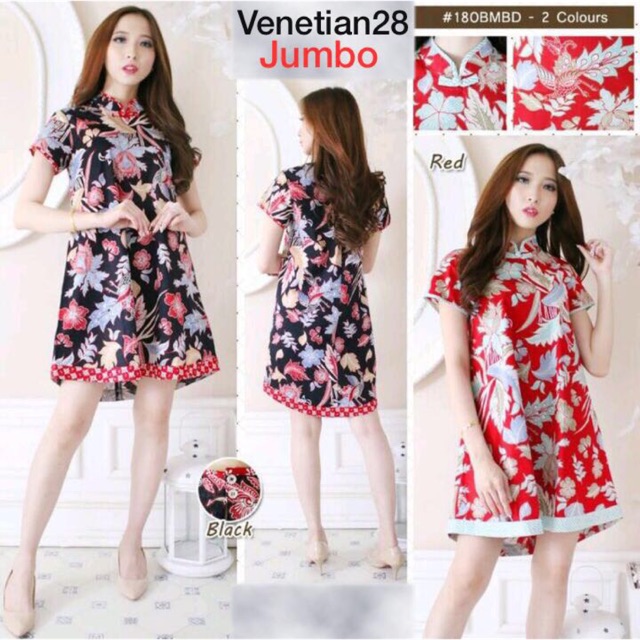 Dress Batik Shanghai Jumbo Stretch 180BMBD