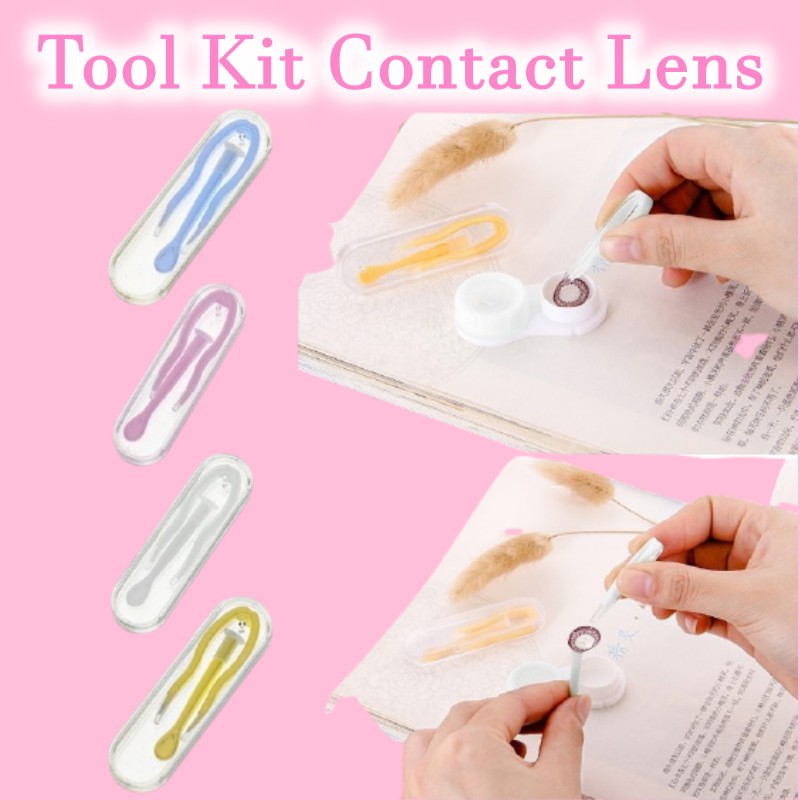 TOOL KIT SOFTLENS  -Jepitan Softlens / Capitan Penjepit Tweezers twezer Softlen - contact lens