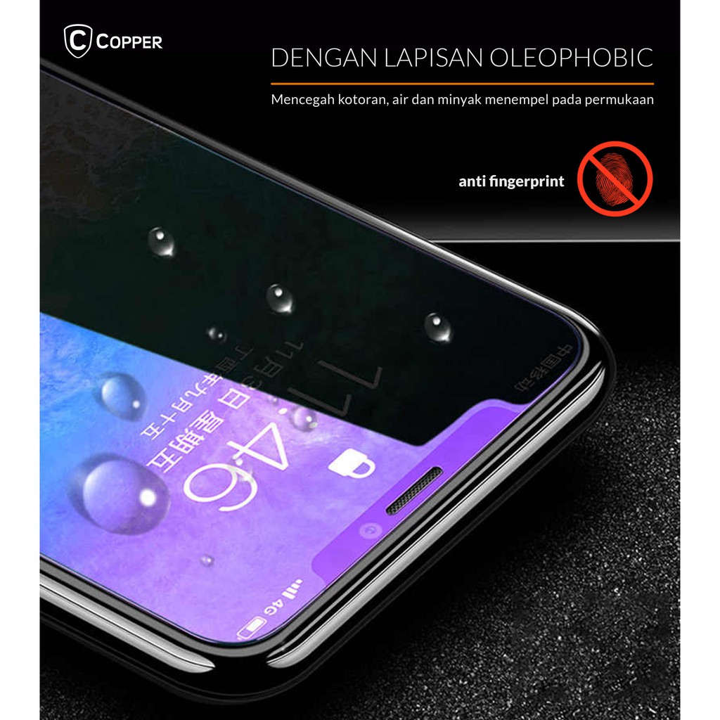 Samsung A72 - COPPER Tempered Glass Anti-Blueray (Full Glue)