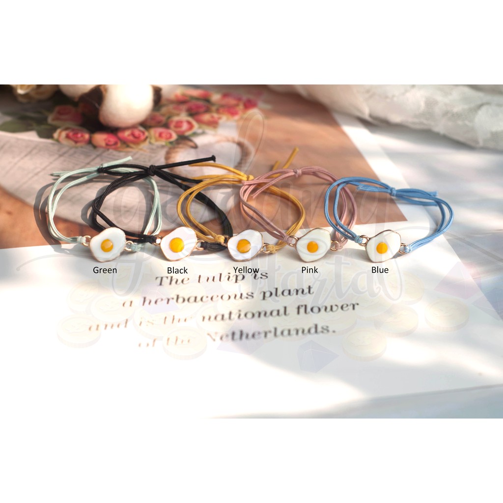 Ikat Rambut Korea Telur Sunny Egg Karet Rambut Lucu Unik GH 201562