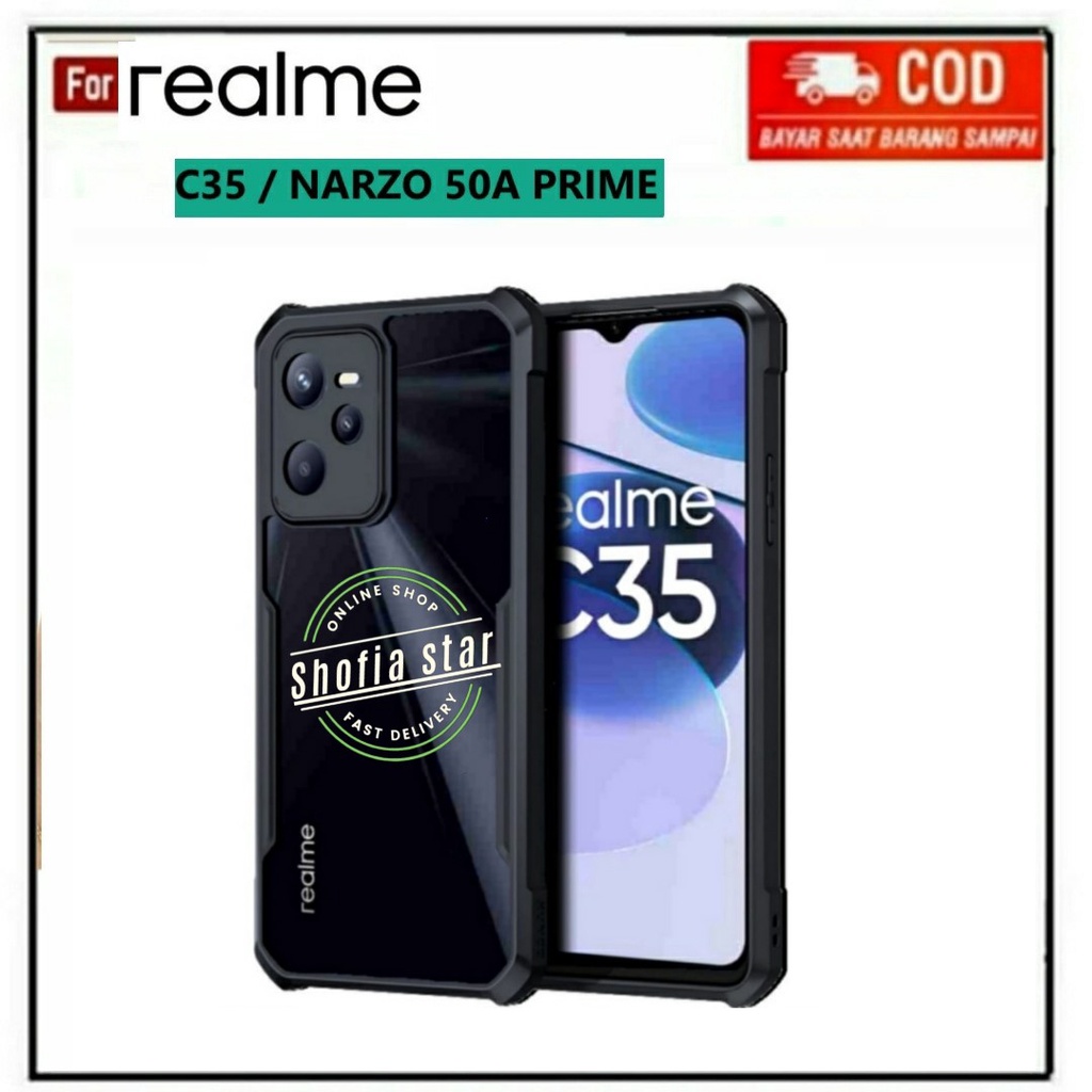 CASE REALME C35 C31 NARZO 50A PRIME 50i PRIME 50i 50A SOFTCASE SHOCKPROOF TRANSPARAN CAMERA PROTECT CASING