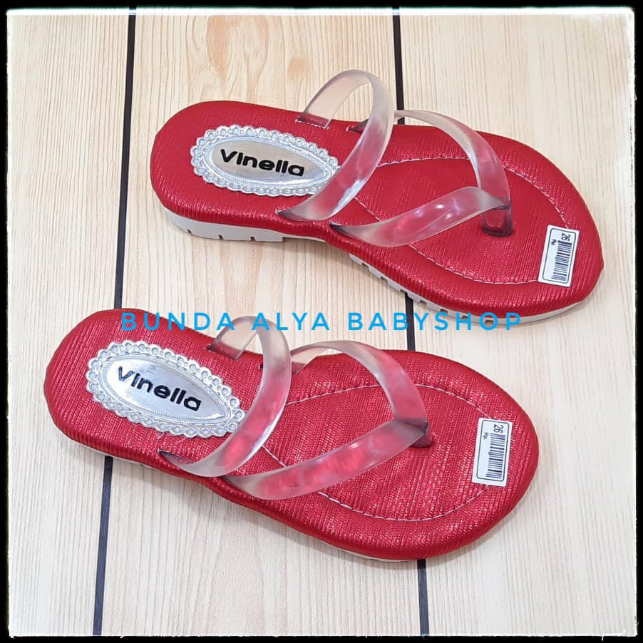 Sandal Anak Perempuan Jepit Usia 3 4 5 6 7 Tahun - Sendal Anak Cewek Casual MERAH