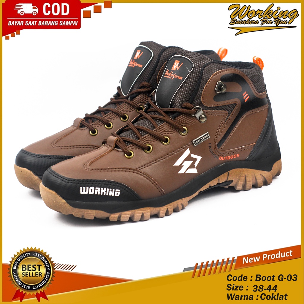 Working Sneakers For You Sepatu Boot Hiking G-03