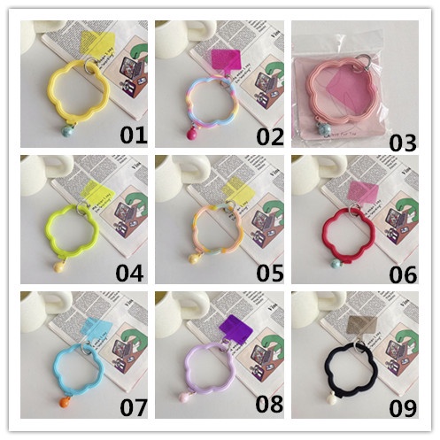 Tali Lanyard Bahan Silikon anti Hilang Gaya korea Untuk Ponsel