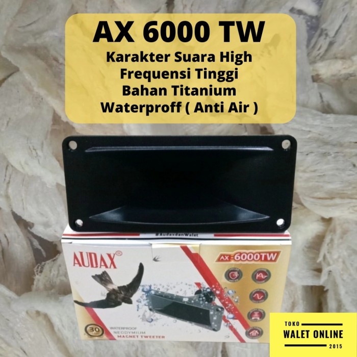 TWEETER WALET AUDAX AX 6000 TW TITANIUM WATERPROOF SPEAKER MAGNET