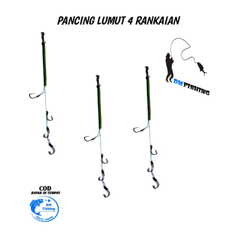 PANCING LUMUT RANGKAIAN 4 KAIL termurah, harga promo