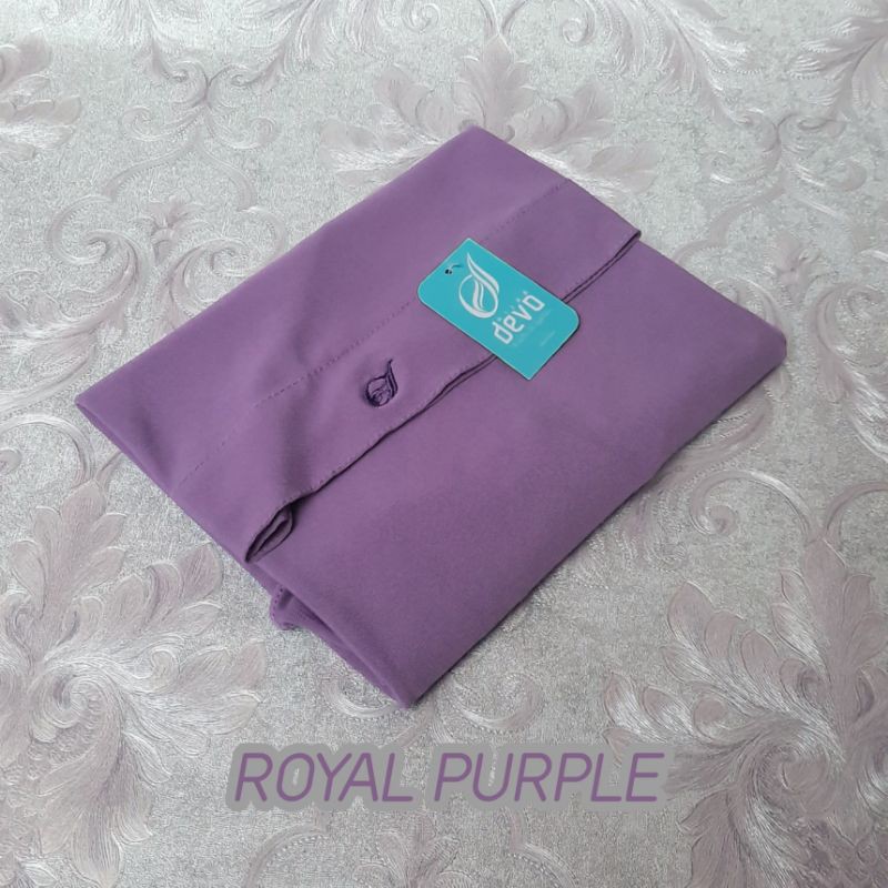 Hijab instan bergo malay | Jersey premium by:devohijab original-ROYALPURPLE. BM