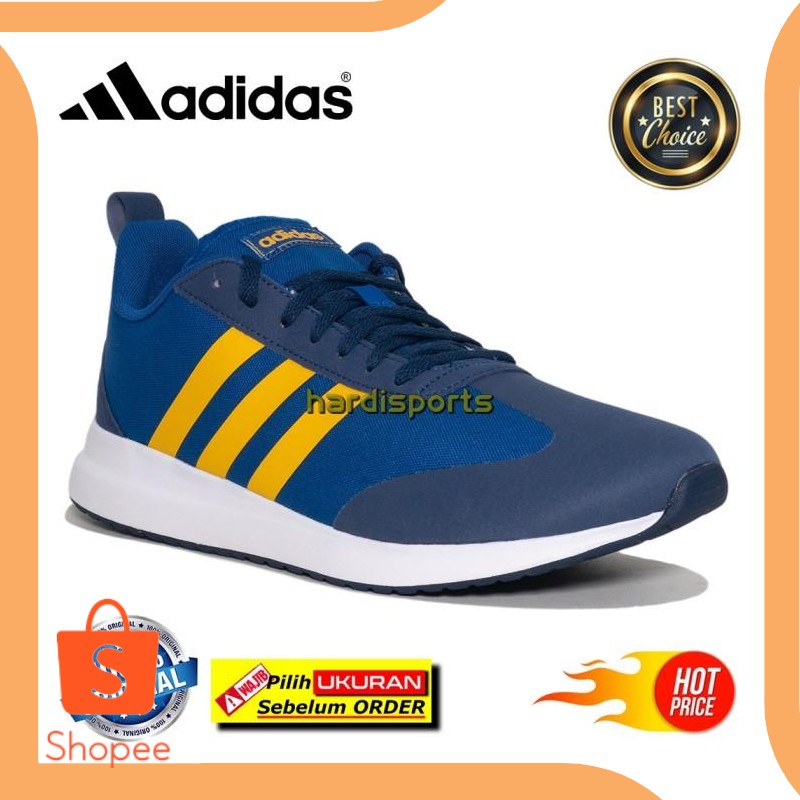 Unik sparepart Sepatu Running Pria Adidas Run 60S EE9730 - Blue ORIGINAL -  Diskon