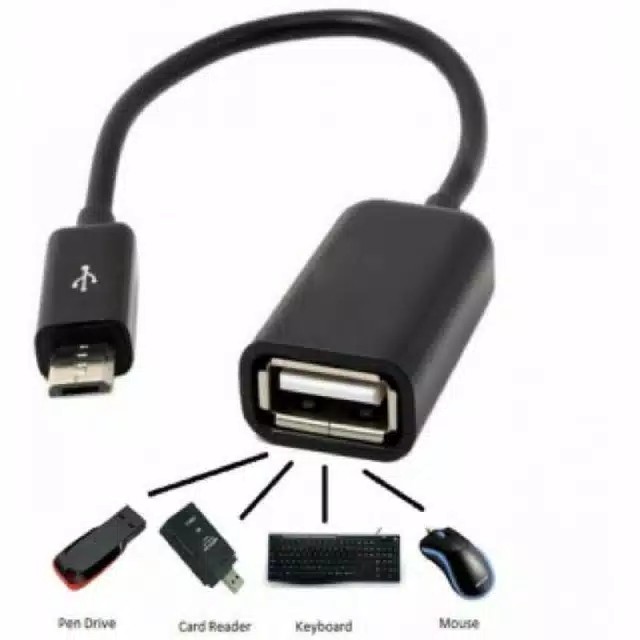 Kabel OTG Micro USB I9000 Andorid ke Flash disk